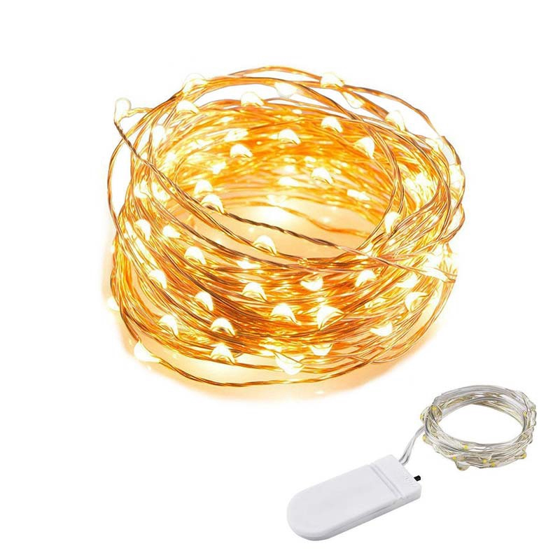 Đèn Led Dây Dài 1M Gồm 10 Đèn Led Với Dây Đồng Chống Thấm Nước