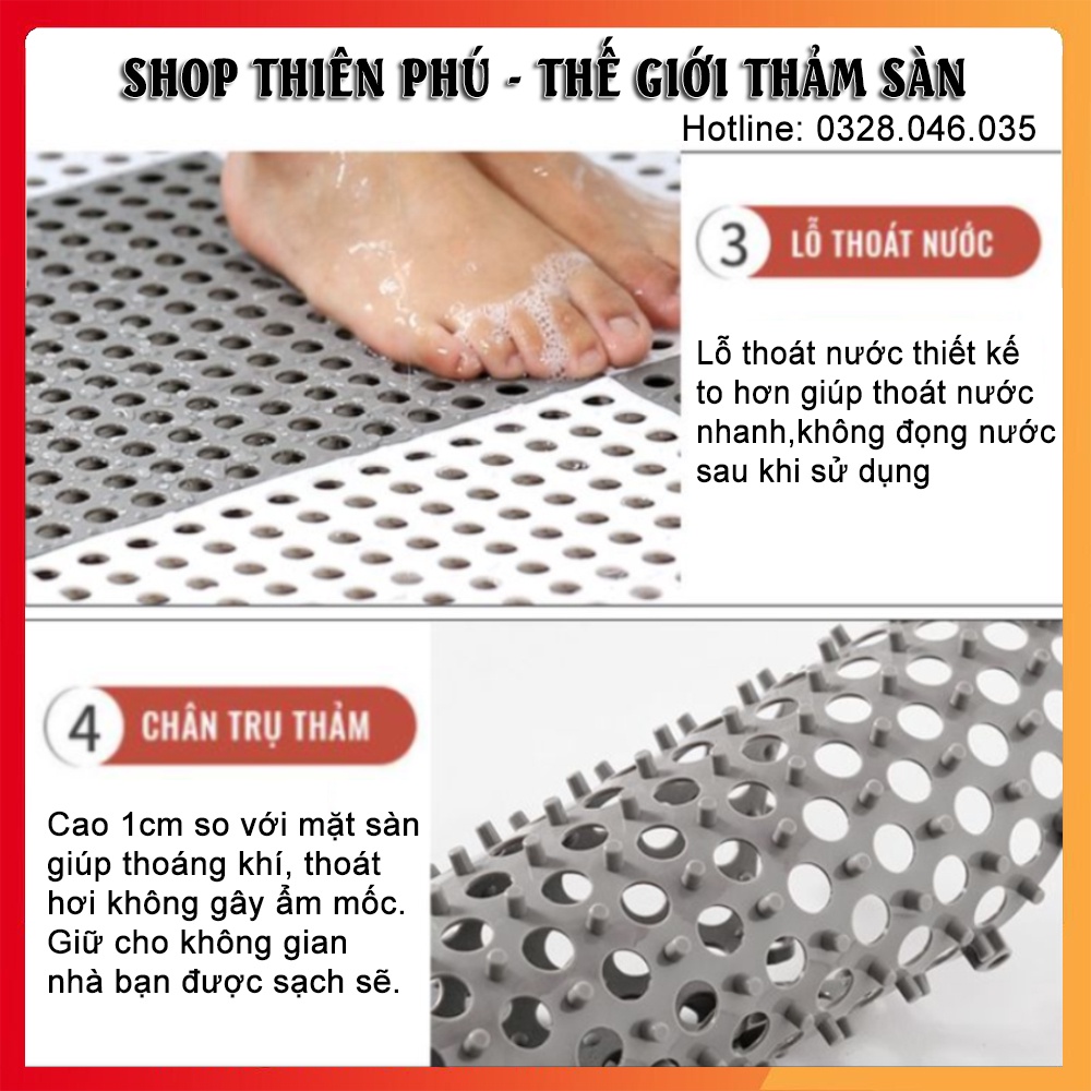 Tấm Nhựa Lót Sàn Kháng Khuẩn Nhà Tắm,Tấm Lót Sàn Ban Công Cao Cấp