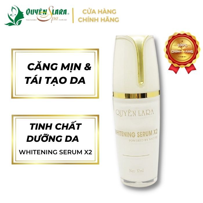 serum dưỡng da mặt căng bóng săn chắc Whitening Serum X2 Q'lara (30ml)