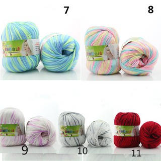 Cuộn Len Đan Sợi Móc Siêu Mềm 50G