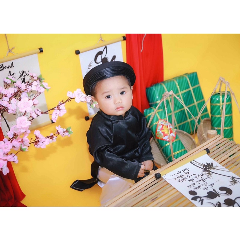 Áo dài ông đồ kèm khăn đóng