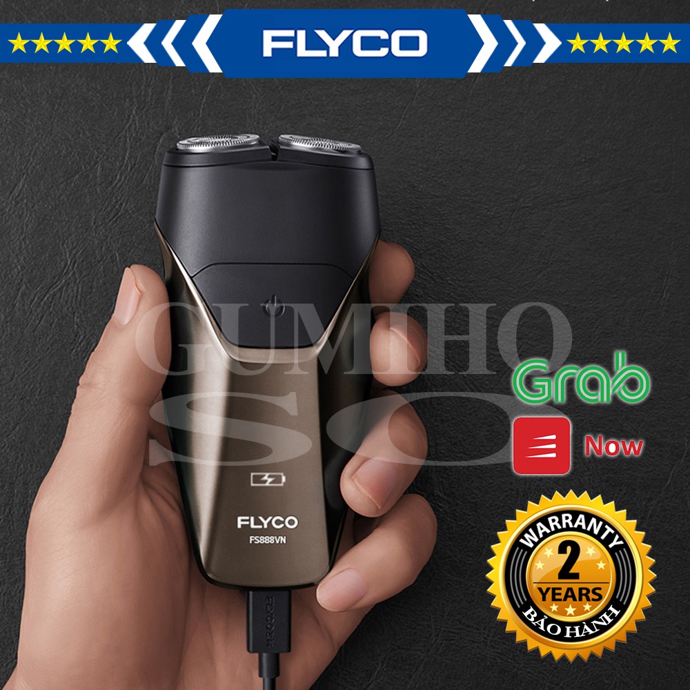 Máy Cạo Râu Đa Năng ✅ FreeShip ✅ Flyco 2 Lưỡi Kép Thân Máy Kháng Nước Sạc Nhanh 1 Giờ FS888VN Hàng Chính Hãng - Gumihoso