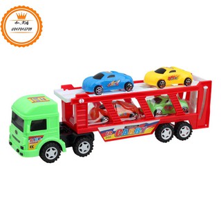 Ô tô đồ chơi ,  Bộ Xe Đầu Kéo To Chở 4 Xe Nhỏ. Xe tải cỡ lớn , kèm 4 ô tô xe cẩu nhỏ. Mua 1 được 5 xe.
