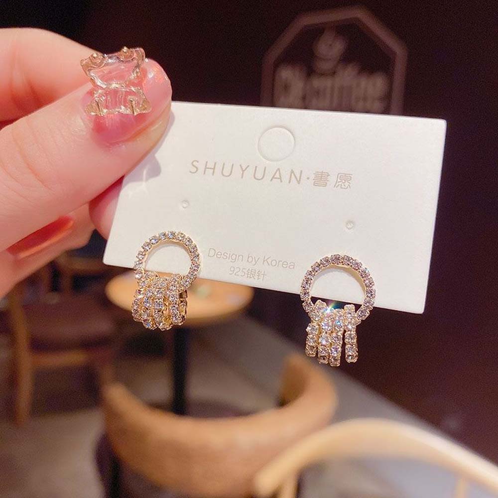 Khuyên Tai Nữ Hình Tròn Thời Trang Hàn