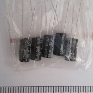 5 cái tụ hóa 100uF/35V