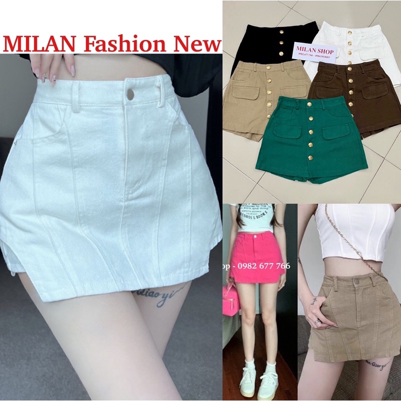 Quần short giả váy các kiểu nhiều màu hottrend