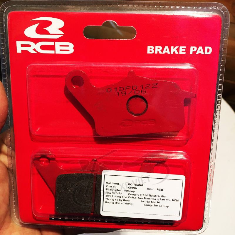 Bộ Bố thắng má phanh trước sau lắp Exciter 150 Winner Winner X MSX 125 CBR 150 Wave 110 chính hãng RCB