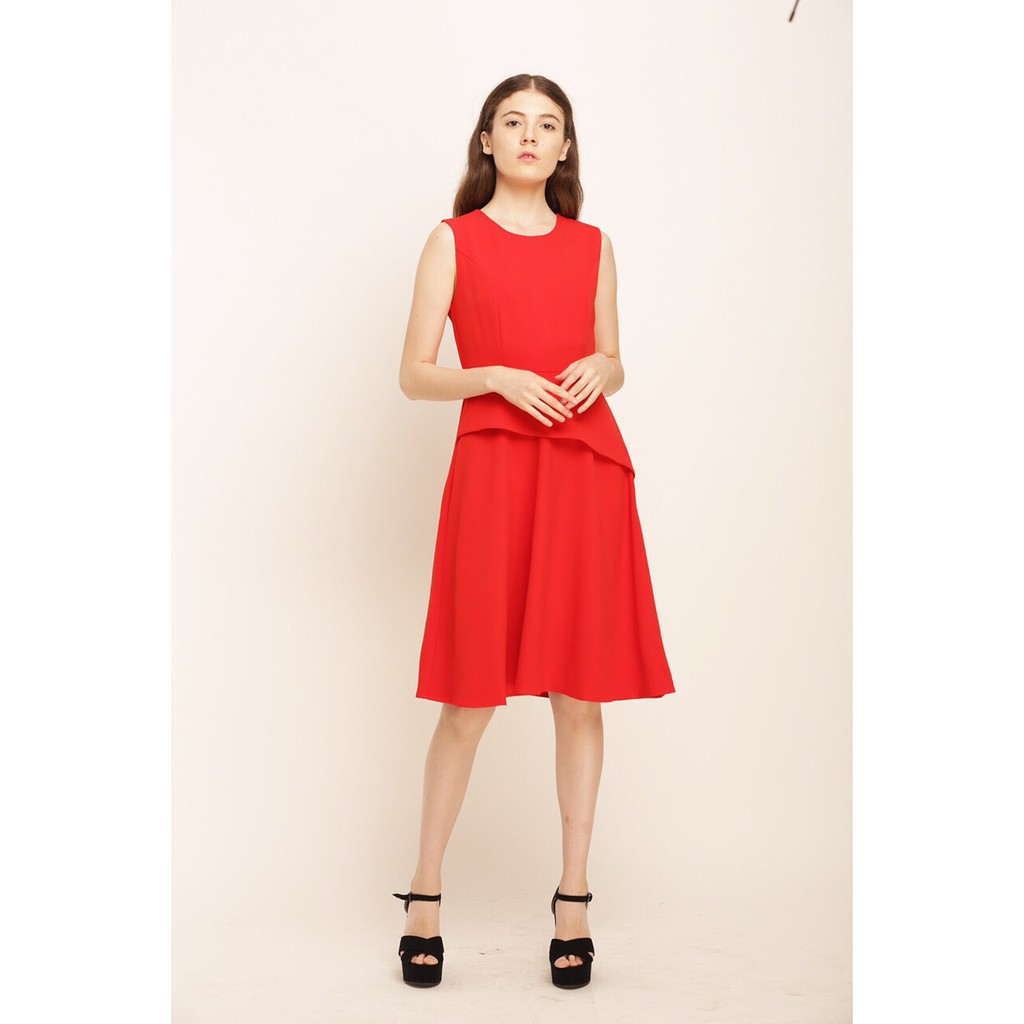 ĐẦM ĐỎ TRƠN XUẤT XỊN D451 | BigBuy360 - bigbuy360.vn