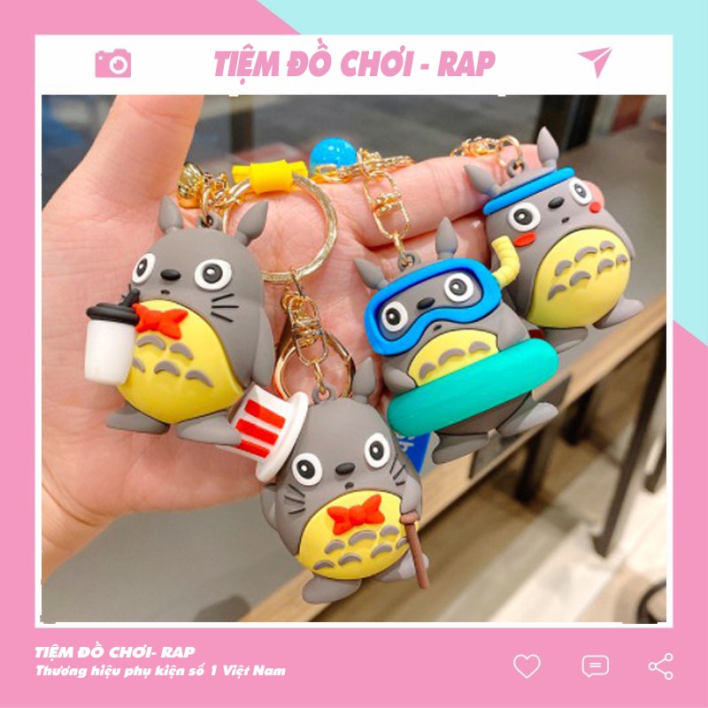 Móc khóa, móc túi hoạt hình Totoro dễ thương nhiều biểu cảm cute dùng làm quà tặng, dây treo balo, túi xách, ví cầm tay