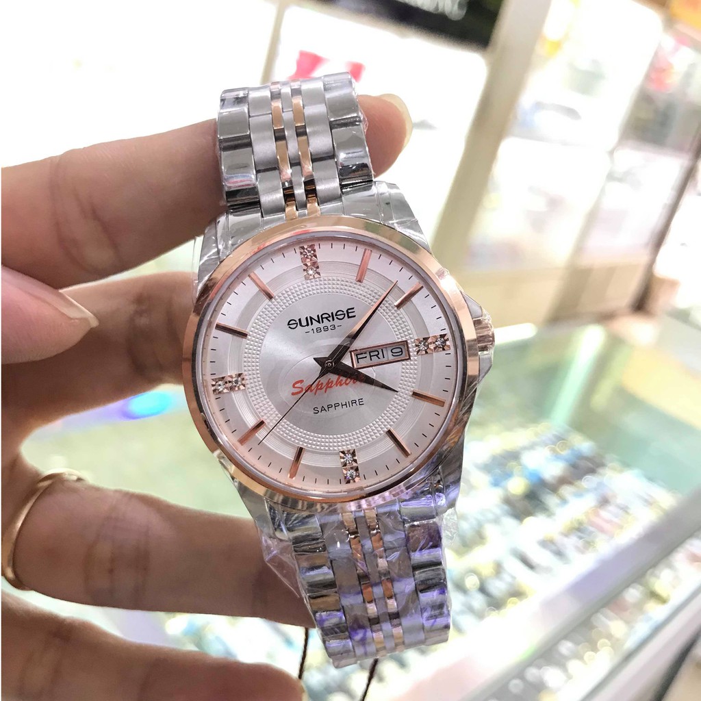 Đồng hồ Nam SUNRISE 1198SAH full hộp, thẻ chính hãng, kính sapphire chống xước chống | BigBuy360 - bigbuy360.vn