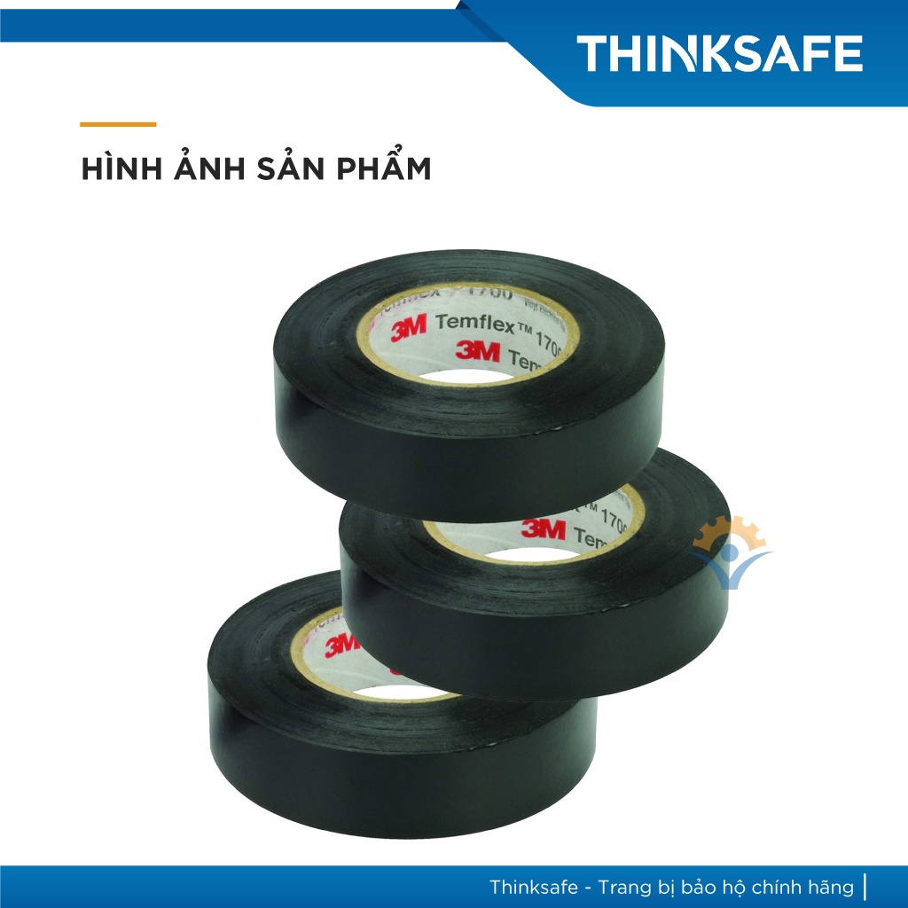 Băng Keo Điện 3M Temflex Plus PVC khổ 18mm x 9m x 0.127mm