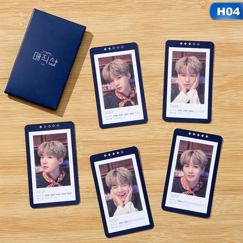 someship.vn Set 5 tấm ảnh in hình nhóm nhạc BTS 5TH MUSTER MAGIC SHOP