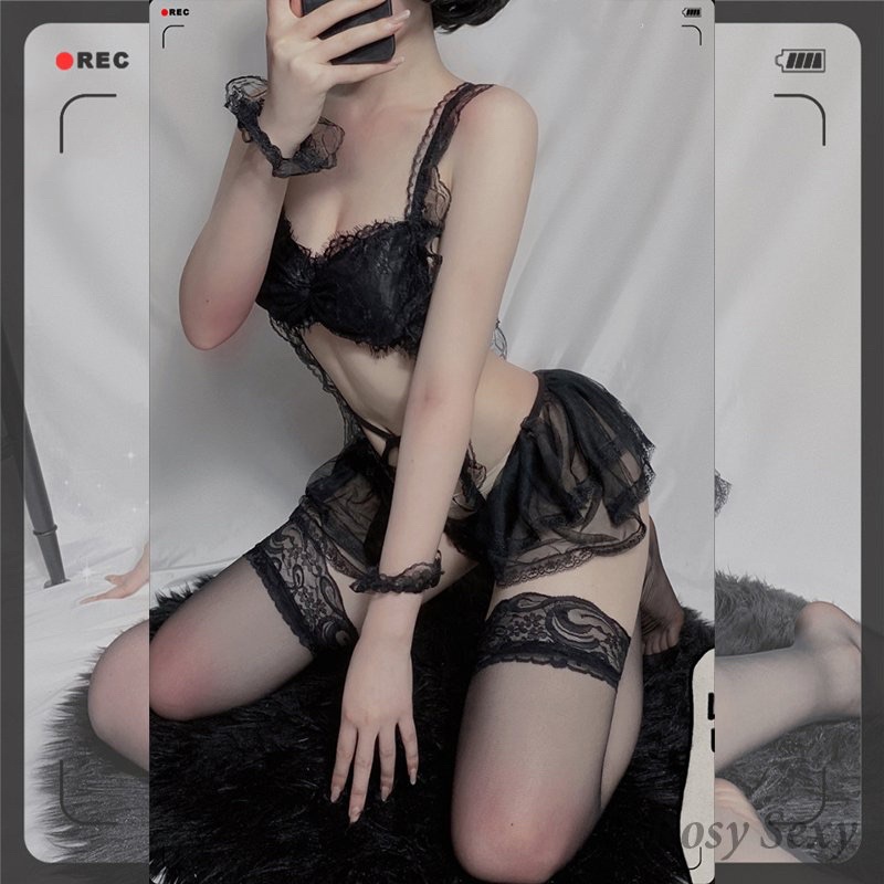 Bộ nội y ren dây đan chéo bụng cúp ngực sexy cám dỗ CP210115 | BigBuy360 - bigbuy360.vn