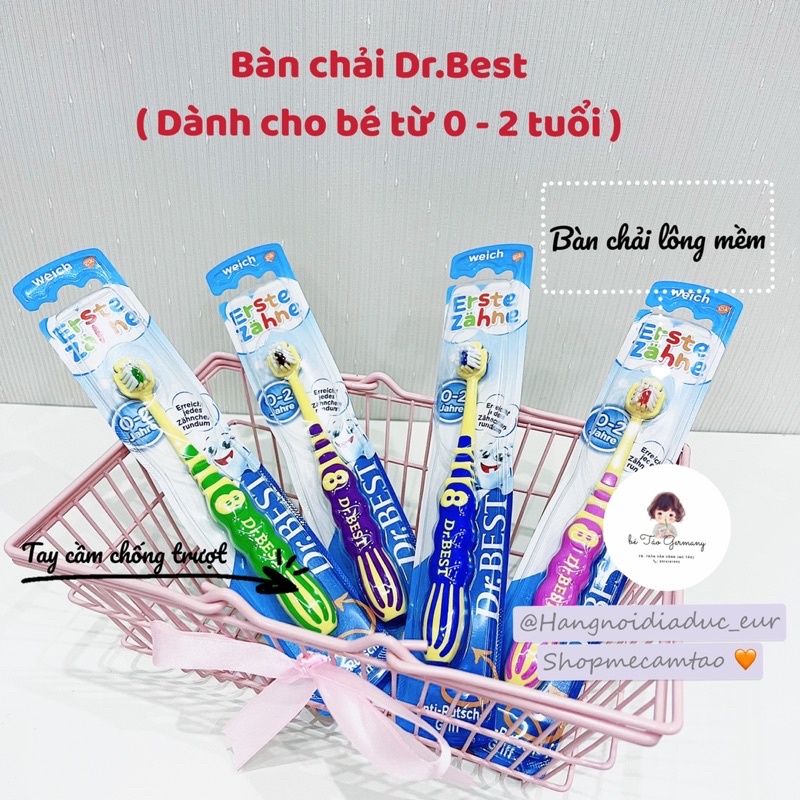 Bàn chải cho bé Dr.Best Đức (Bé từ 0 - 2 tuổi)