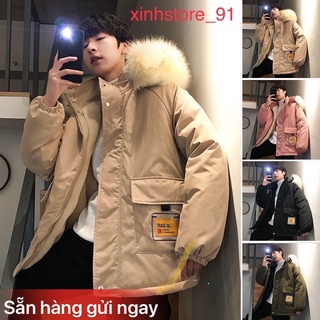 (SẴN HÀNG)Áo khoác kaki lót lông nam hàn quốc siêu ấm, Áo khoác đôi siêu đẹp