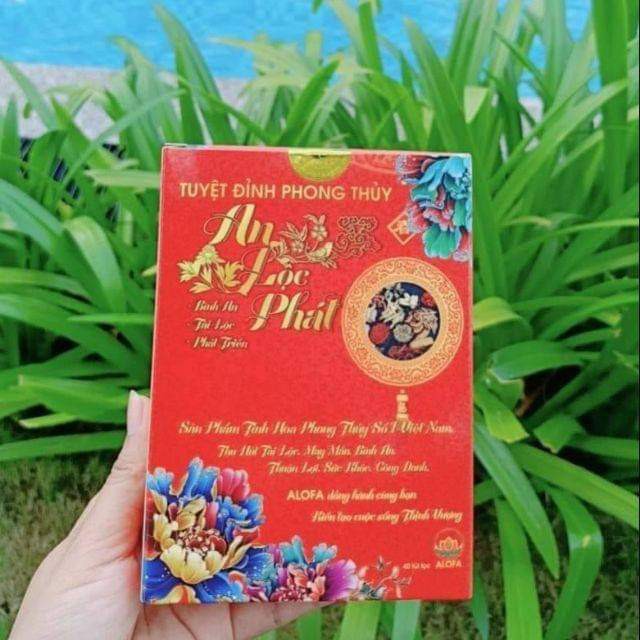 (DATE MỚI ) 1 Hộp Bột Tài Lộc Alofa 40 gói( Tặng kèm túi gấm Đỏ May Mắn) | BigBuy360 - bigbuy360.vn