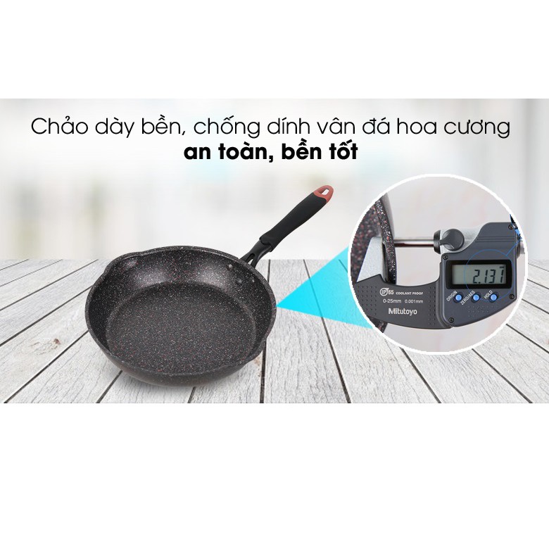 Chảo Nhôm Chống Dính Vân Đá Đáy Từ 26cm Kangaroo KG661M