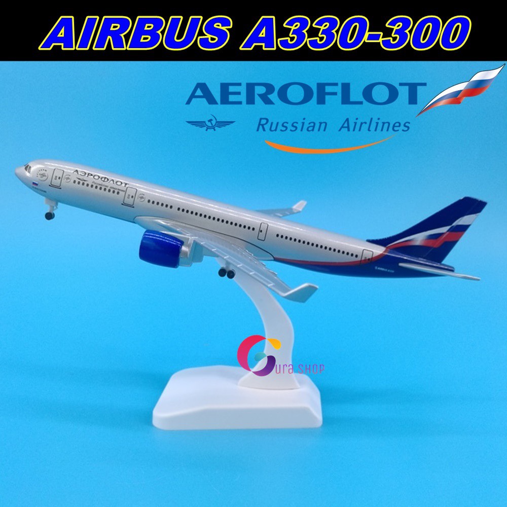 Mô Hình Máy Bay Airbus A330-300 Aeroflot Nga