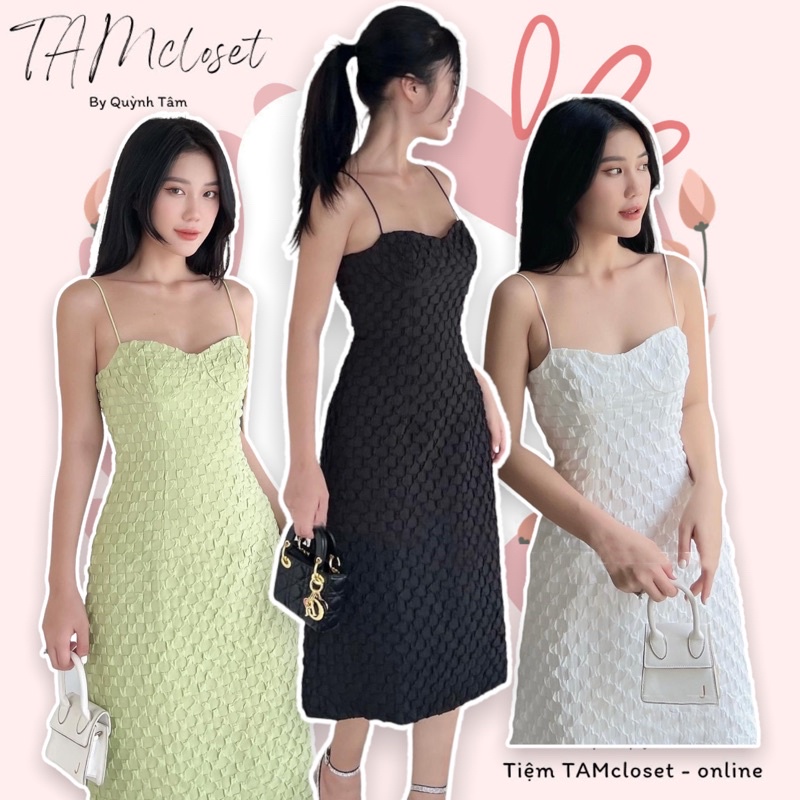 Đầm maxi xốp 2 dây - TK1042
