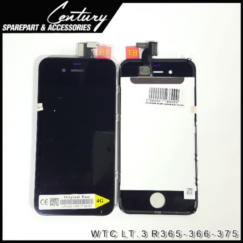 Màn Hình Cảm Ứng Lcd Màu Trắng Đen Cho Iphone 4g