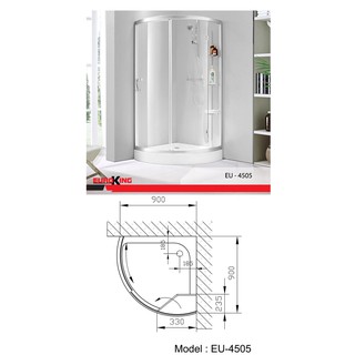 Phòng tắm vách kính EuroKing EU-4505