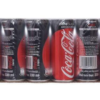 Lốc 6 lon coca zero 330ml