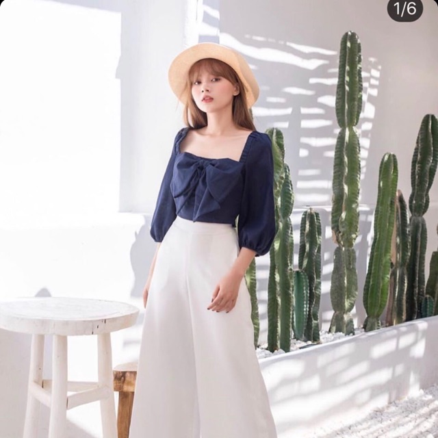 Áo nơ oversize shop