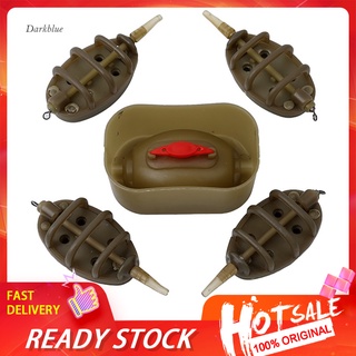 < Darkblue > Khuôn Mồi Câu Cá Chép Inline Method Với Trọng Lượng Chì