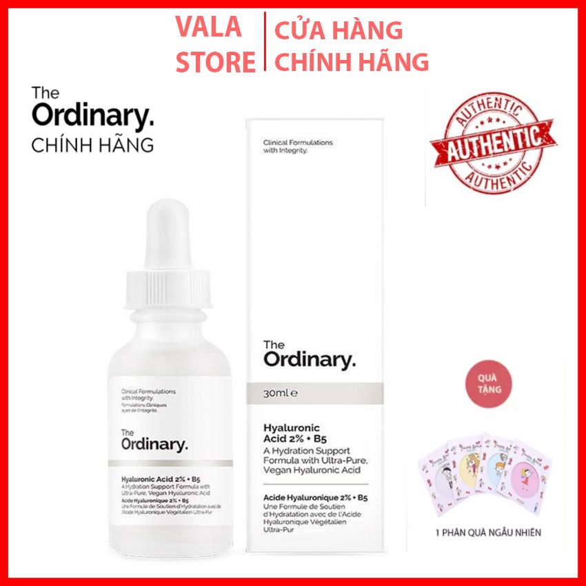 The Ordinary Hyaluronic Acid 2%+ B5, Serum Cấp Ẩm, Chống Lão Hoá, Căng Bóng Da 30ml Vala Store