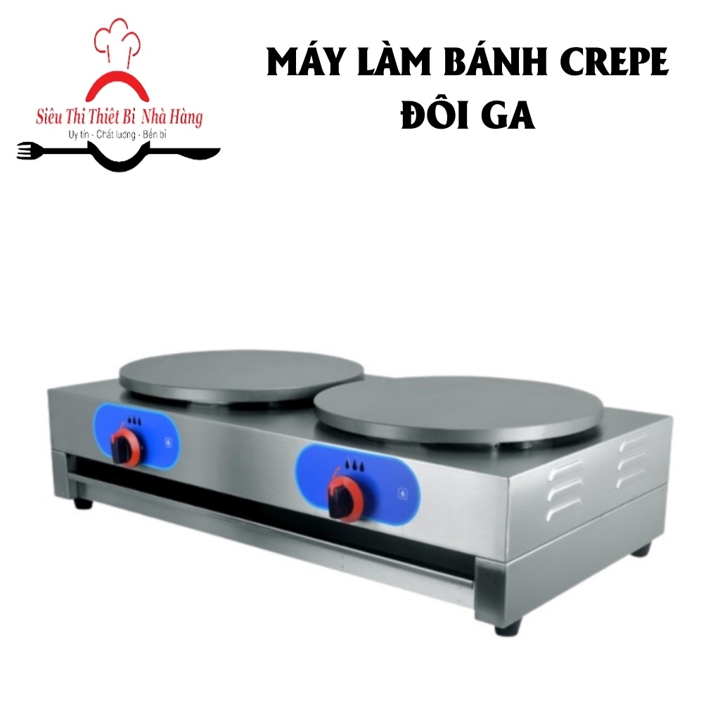 [SALEGIAMGIA]Máy làm bánh crepe đôi dùng ga