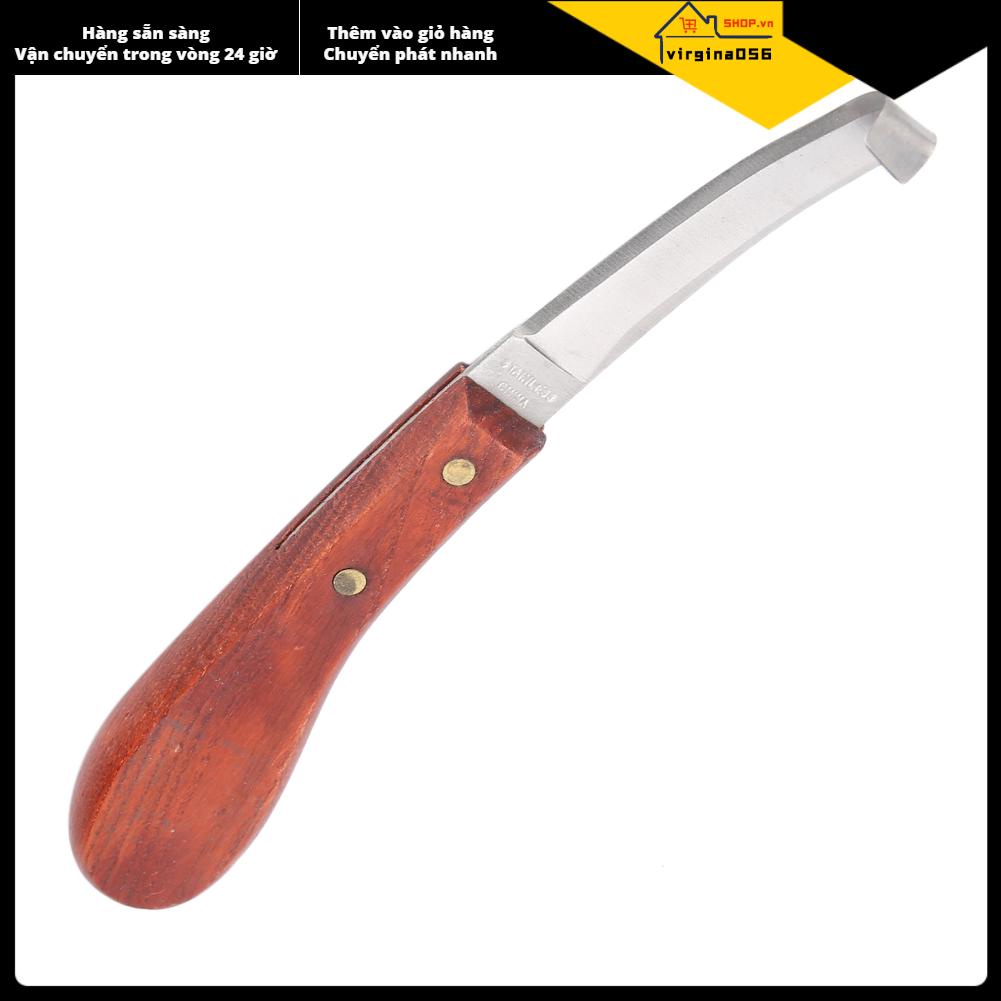 Virgina056 Dao cắt móng ngựa bằng thép không gỉ với tay cầm thoải mái