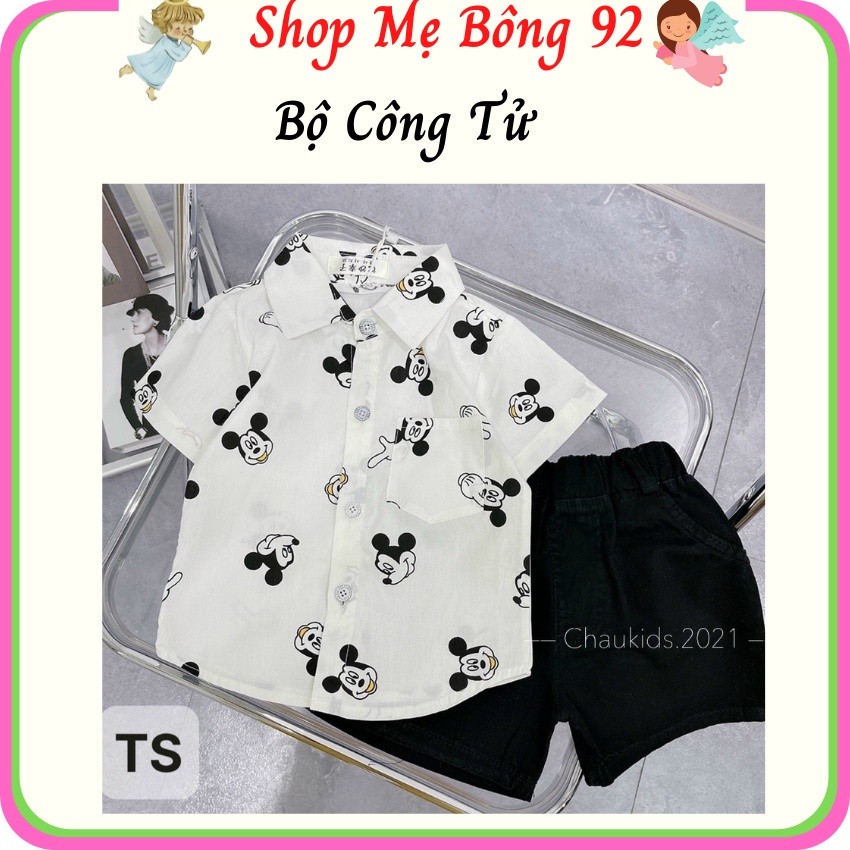 Bộ Hè Cộc Công Tử Bé Trai Áo Sơ Mi Thô Mềm Quần Đũi Sần Cực Mềm Mát BT2368 – Shop Mẹ Bông 92