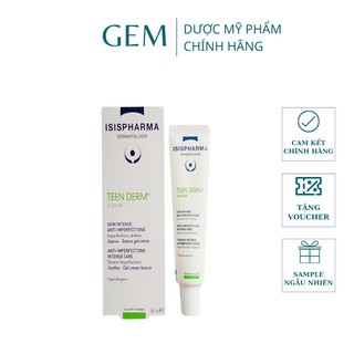 Kem dưỡng làm giảm mụn trứng cá Isis Pharma Teen Derm Alpha Pure
