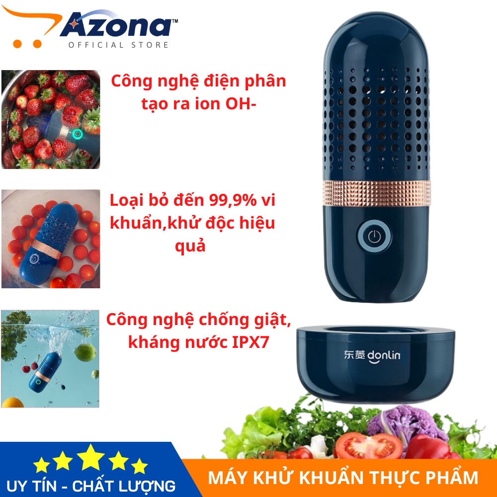 Máy Khử Kuẩn Hoa Quả DONLIM - Máy Rửa Trái Cây, Rau Củ Quả Loại Bỏ Thuốc Bảo Vệ Thực Vật