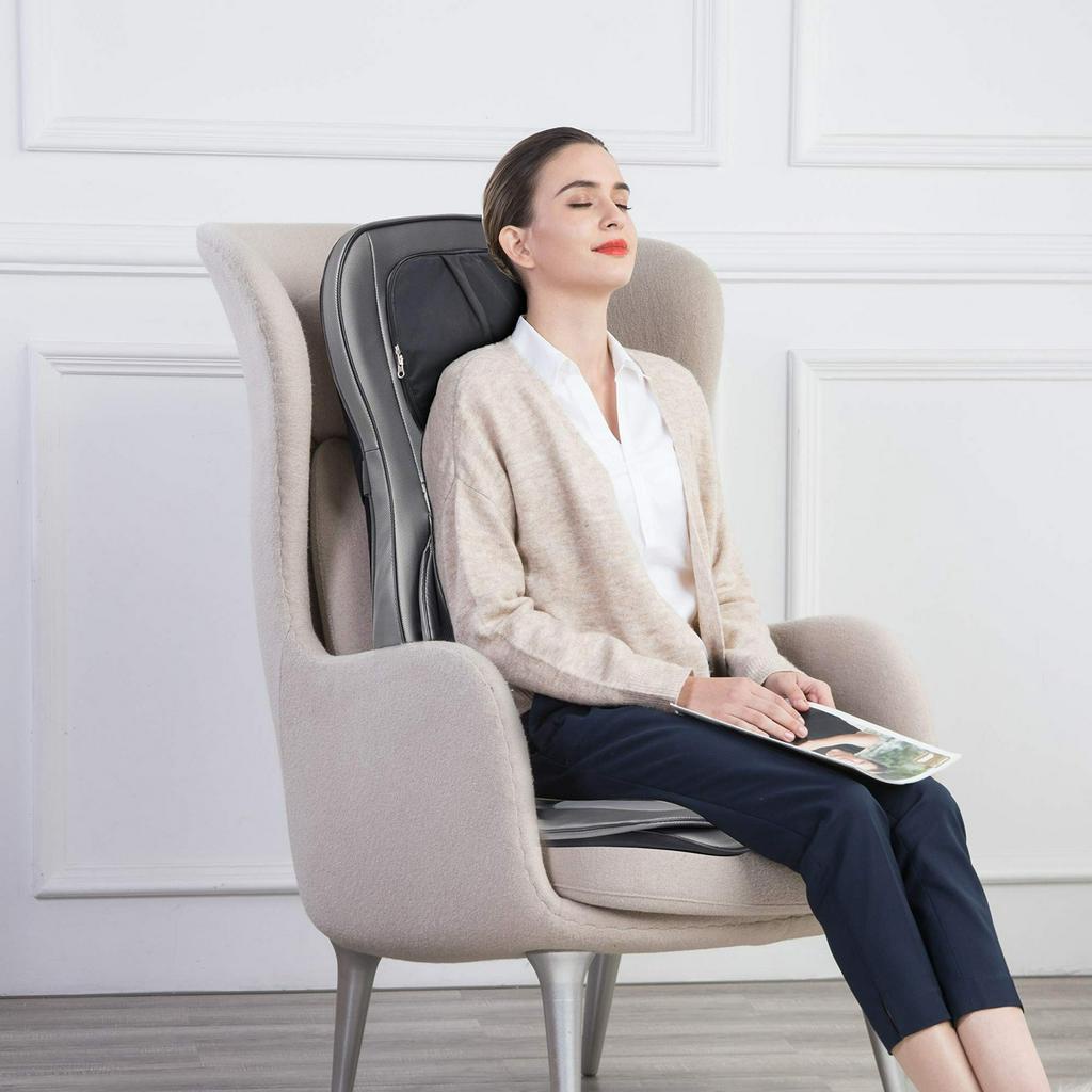 Đệm Massage Cao Cấp KINGTECH KC 700 - Matxa Lưng, Cổ Vai Gáy, Rung Đệm Mông, Túi Khí Kết Hợp Nhiệt Hồng Ngoại