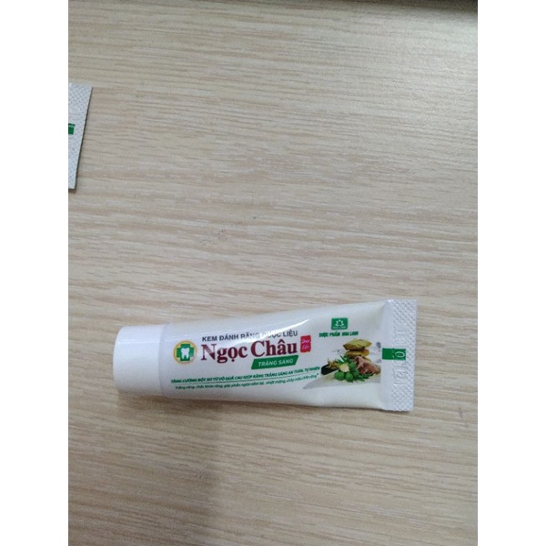 Kem đánh răng dược liệu Ngọc Châu Trắng sáng  10g