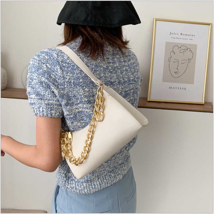[ Xả Lỗ ] Free Ship  Túi Xách Kẹp Nách Nữ Dây Xích Mạ Vàng Trang Trí Hot 2020 ( Ms : 264 ) | BigBuy360 - bigbuy360.vn