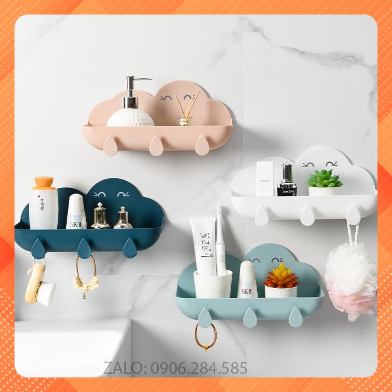 Khay để đồ dán tường hình đám mây chất liệu ASB siêu bền -  thiết kế nhỏ gọn đa năng