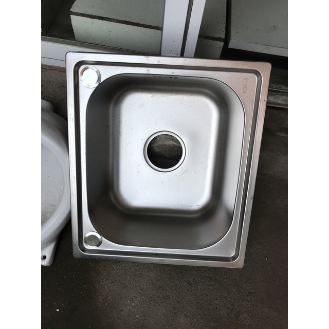 [RẺ NHẤT SHOPEE] Chậu rửa bát chậu rửa chén inox 1 hố kích thước 50*40cm ❤️ tặng kèm bộ xiphong ❤️