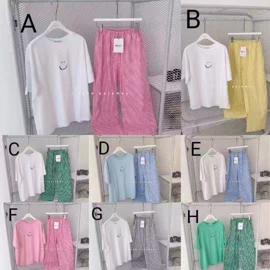 Pijama Bộ Đồ Ngủ Nữ Mặc Ở Nhà  Mùa Hè Vải Co Giãn 4 Chiều Bộ Quần Áo Thời Trang Cộc Tay Xuân Thu Đi Chơi,Làm, Biển BĐN36