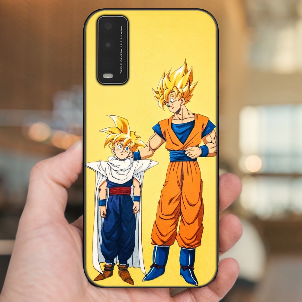 Ốp lưng Vivo Y20, Y20s, Y12s viền đen in hình Gohan Dragon Ball