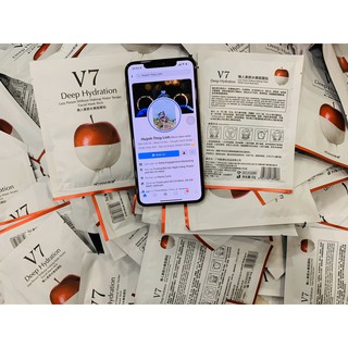 [THAY THE] măt nạ dưỡng da trong suốt bổ sung vitamin Deep Hydration V7