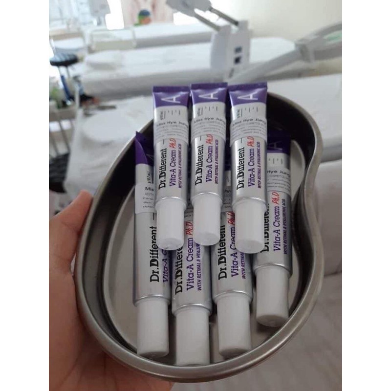 Kem dưỡng retinal reti A  Dr. different 0,05 0,1 0,12 % trẻ hoá da ngừa mụn