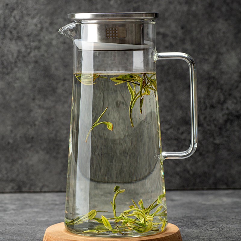 Bình thủy tinh đựng nước để bàn tiện lợi 1100ml,bình đựng nước thủy tinh chịu nhiệt cao cấp GPH26