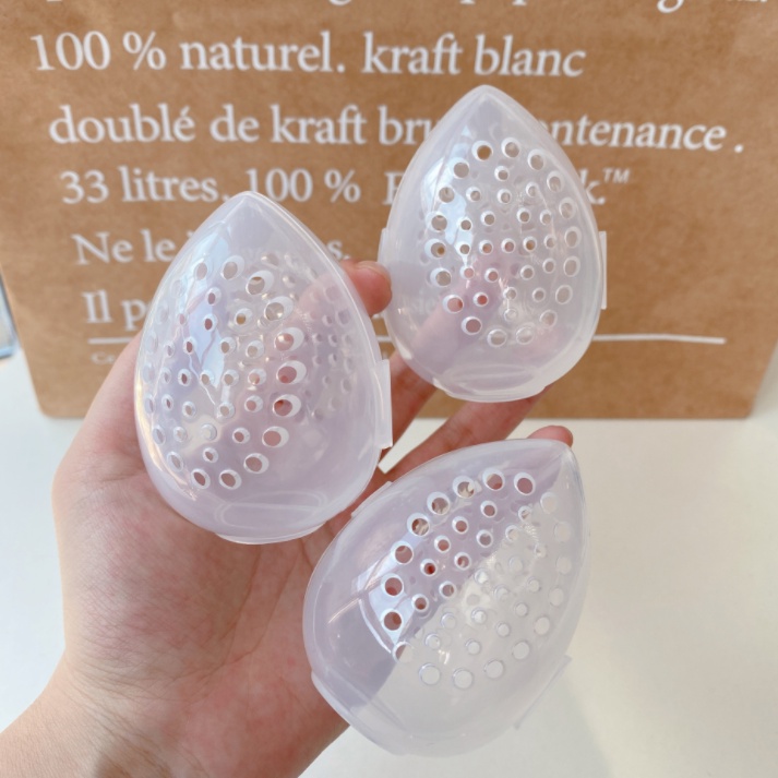 1 Hộp Đựng Mút Trang Điểm Hình Trứng Thoáng Khí