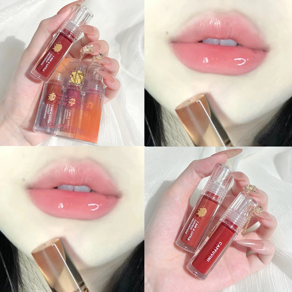 Sweet Mint Son kem bóng  óng ánh nước ngọt ngào họa tiết nhím con