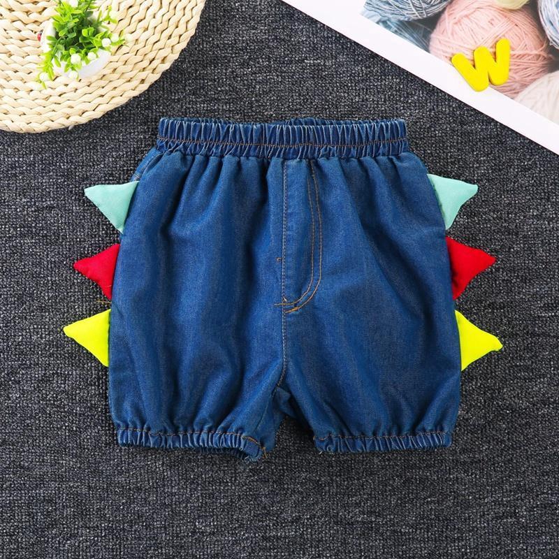 Quần Short Jeans In Hình Khủng Long Đáng Yêu Cho Bé