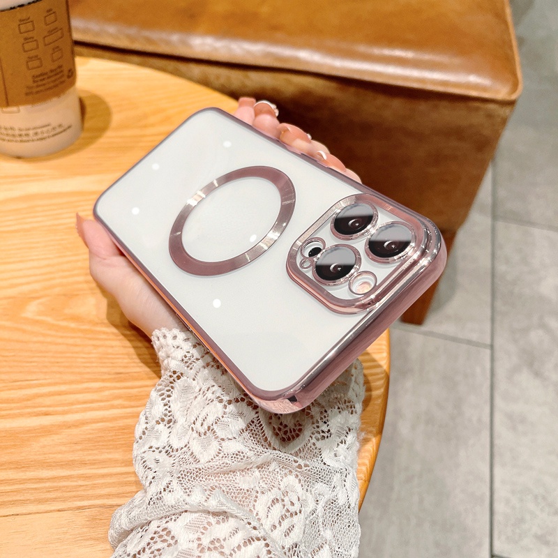 Ốp Điện Thoại iPhone 14 plus 11 12 13 Pro Max case ốp lưng điện thoại iphone 14 promax Dẻo Tráng Gương Trong Suốt Kèm Khung Bảo Vệ Camera Sang Trọng Cho