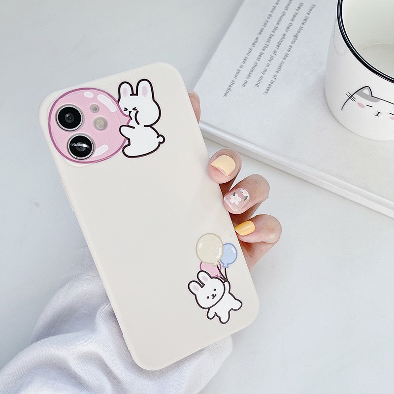 Ốp lưng iphone lưng in hình gấu thỏ  5s/6/6plus/6s/6splus/7/7plus/8/8plus/x/xr/xs/11/12/pro/promax