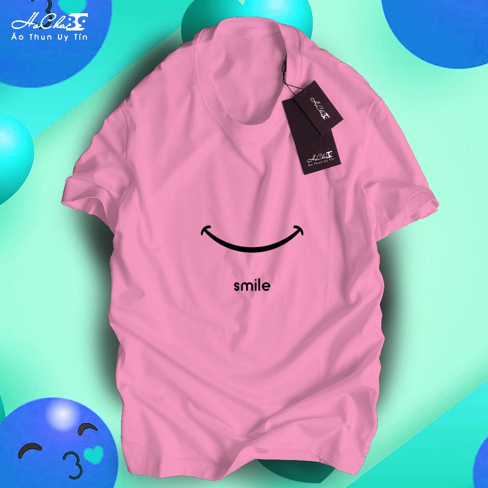 Áo thun Smile - W2T829 - HoCha89 Vải Cotton 4C may dây cổ hàng CAO CẤP